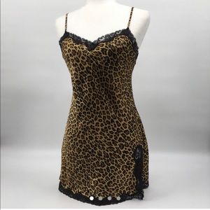 Victoria Secret Leopard Slip Dress